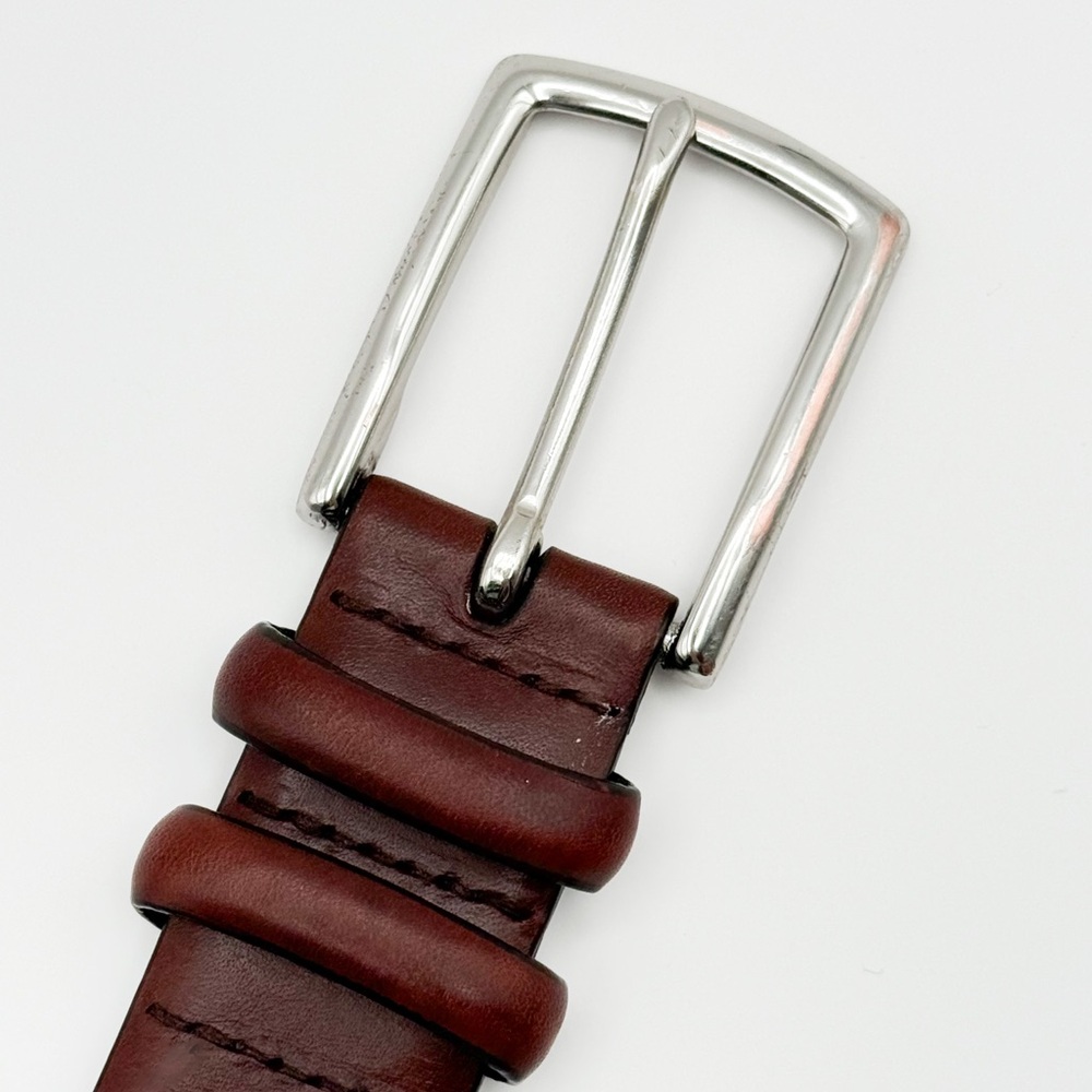 POLO Ralph Lauren Italian Leather Belt Men’s 36/90 Brass Buckle - Picture 9 of 13